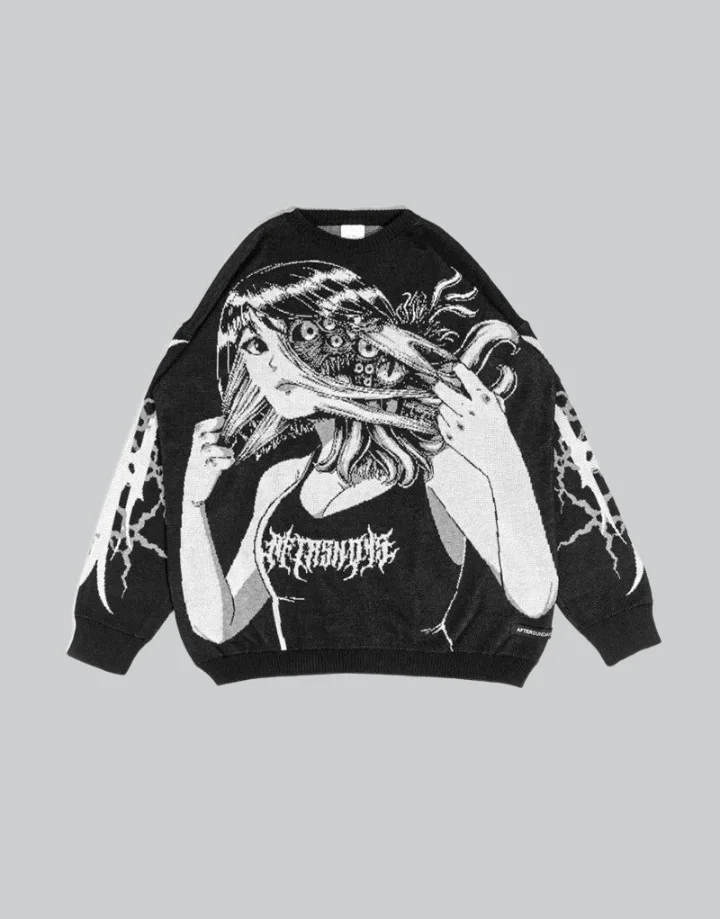 Anime Sweater Oversized