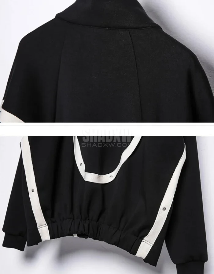 Black and White Techwear Jacket - Image 9