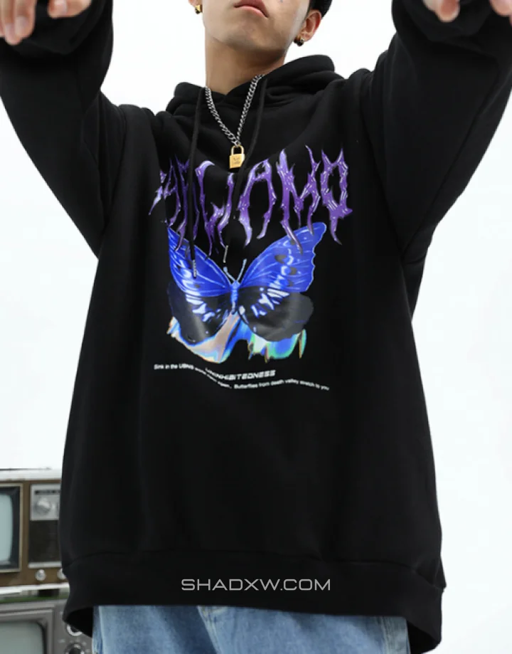 Black Butterfly Hoodie - Image 3