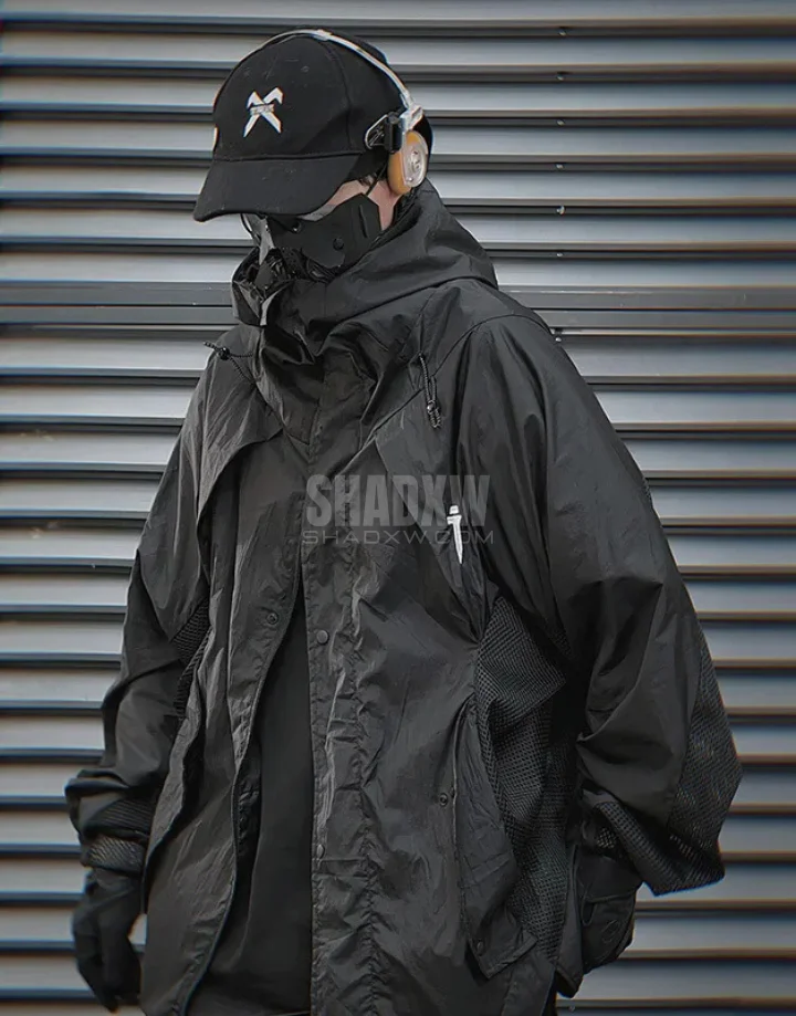 Black Cargo Jacket Mens - Image 3