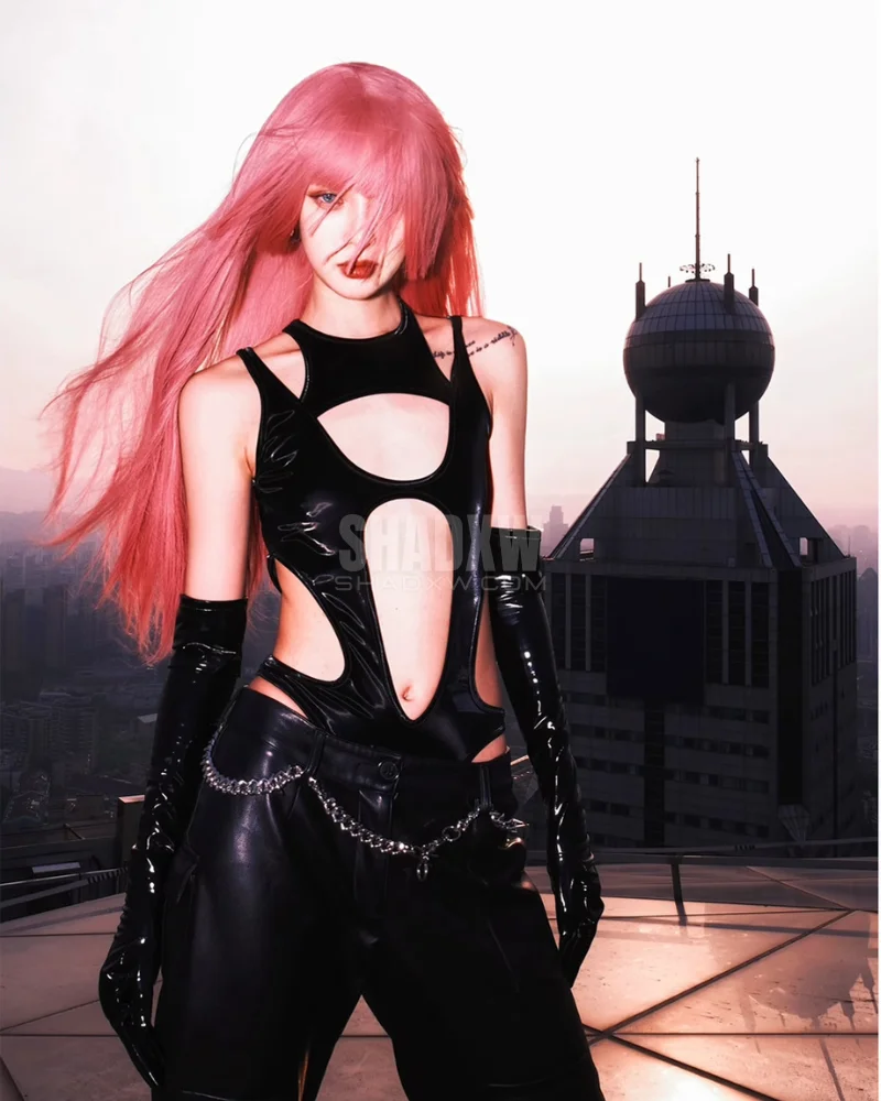 Black Cut Out Bodysuit - Image 6