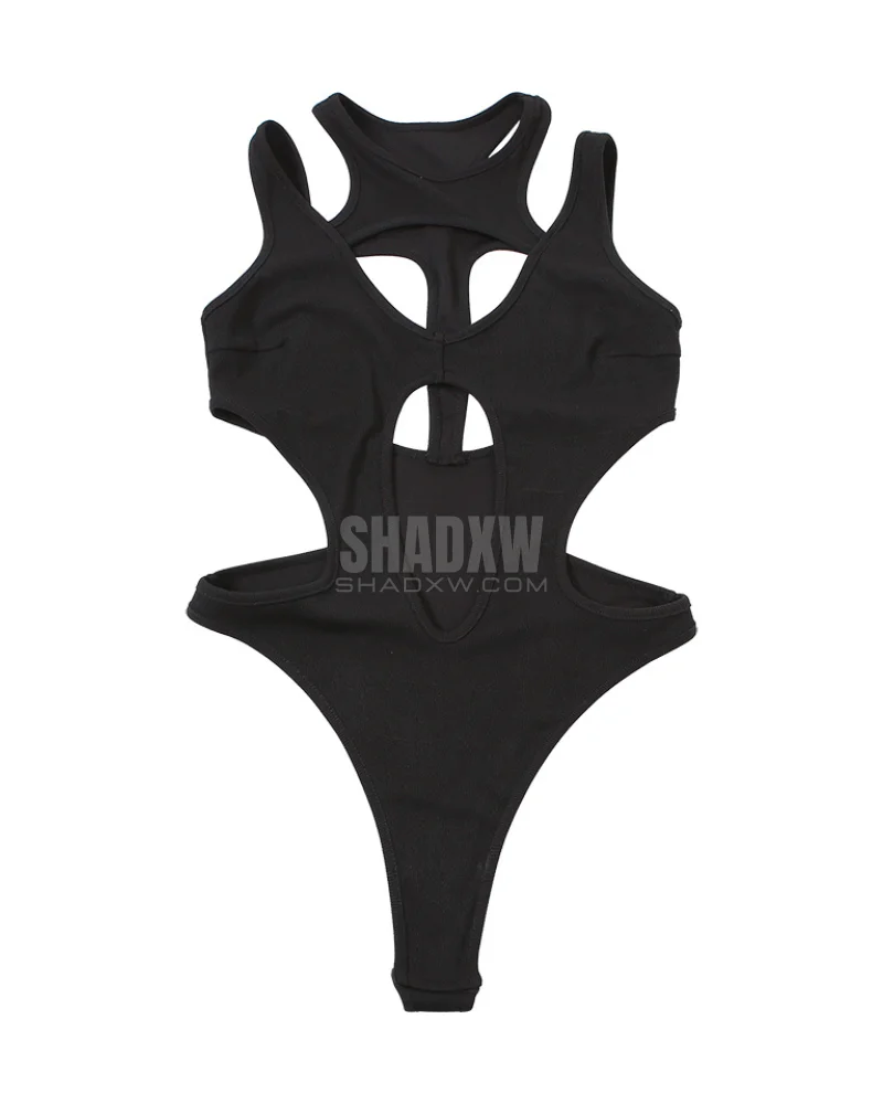 Black Cut Out Bodysuit - Image 8