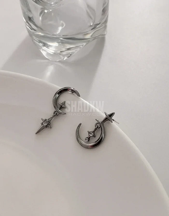 Black Moon Earrings - Image 4