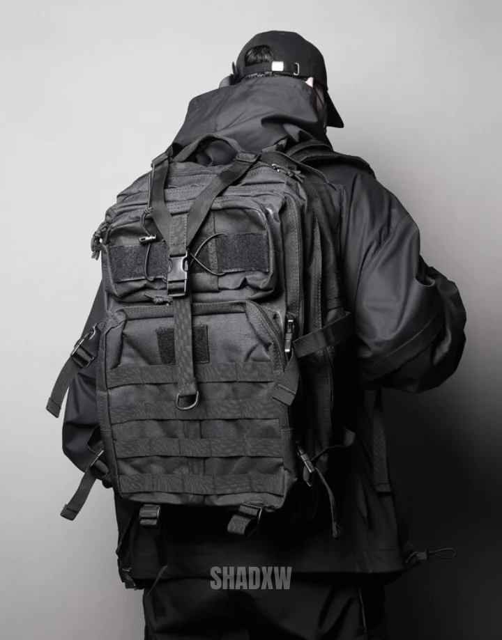 Black Tactical Backpack - Image 8