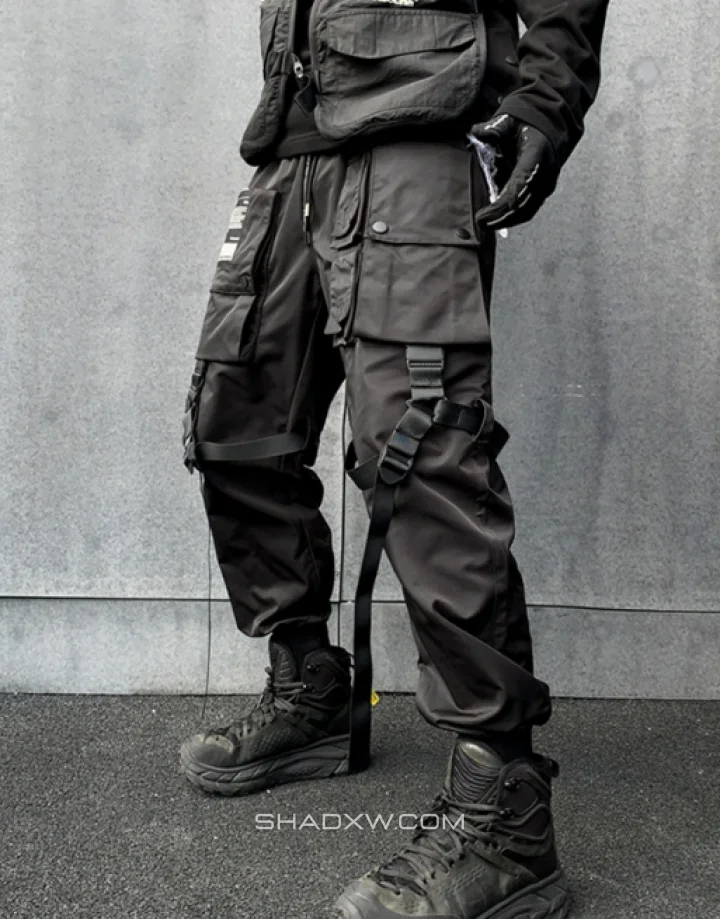 Black Techwear Pants - Image 3