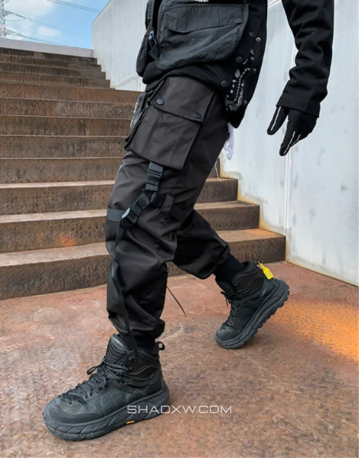 Black Techwear Pants - Image 8