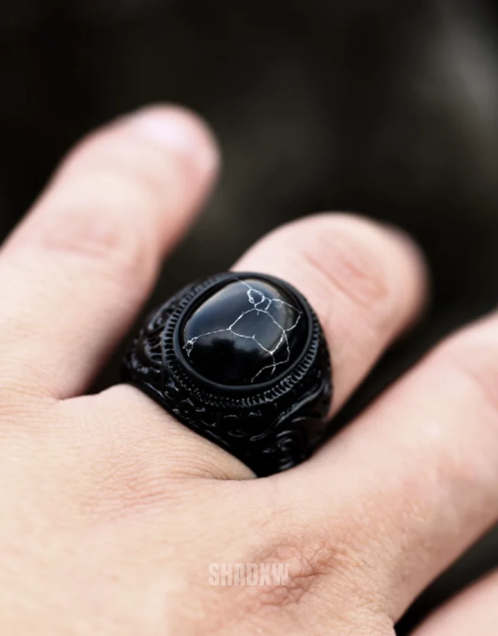 Black Turquoise Ring - Image 6