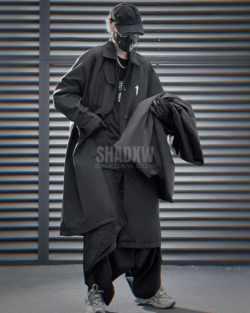 Coat With Shoulder Cape - Image 3