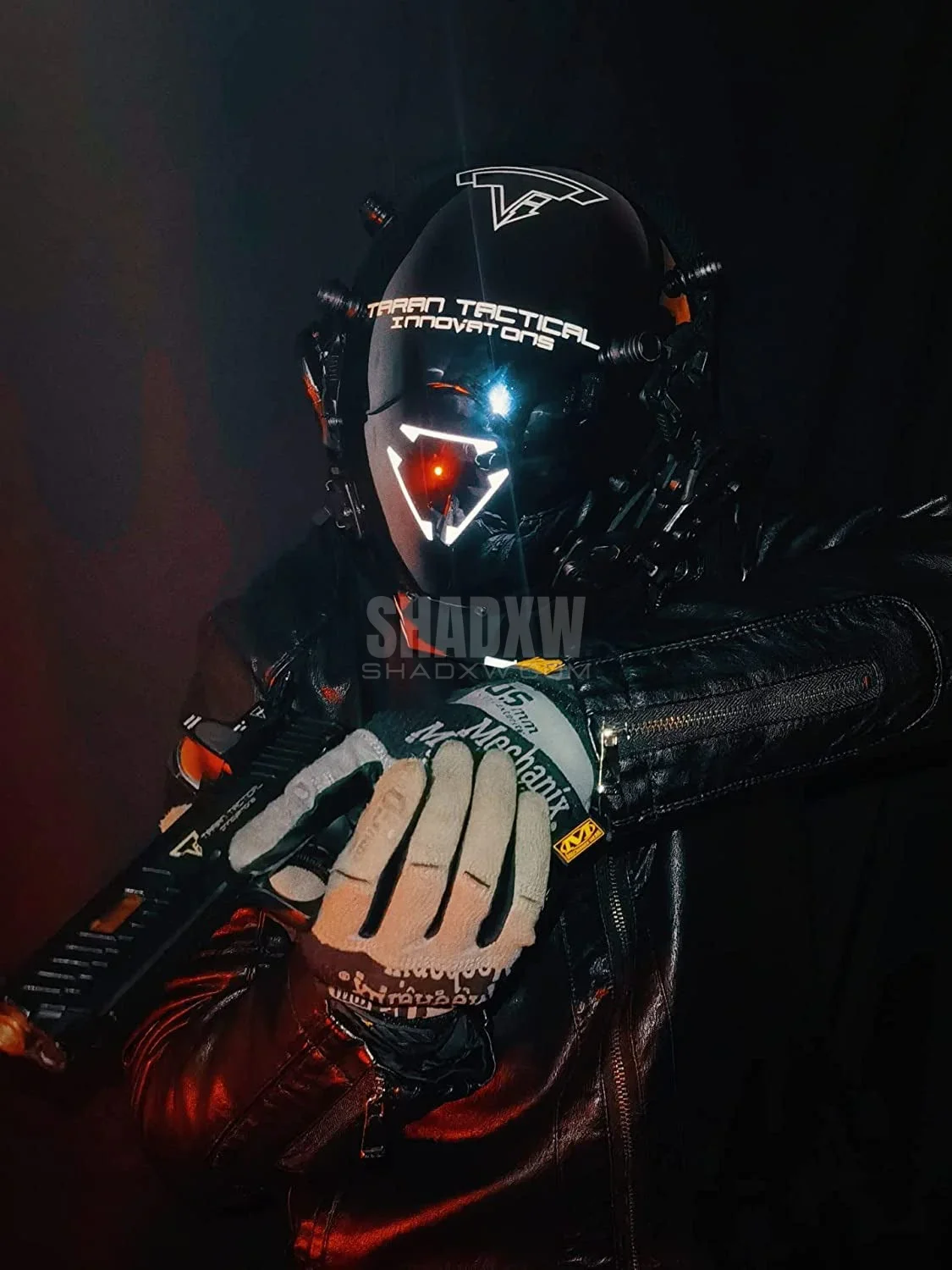 Combat Cyberpunk Helmet - Image 3