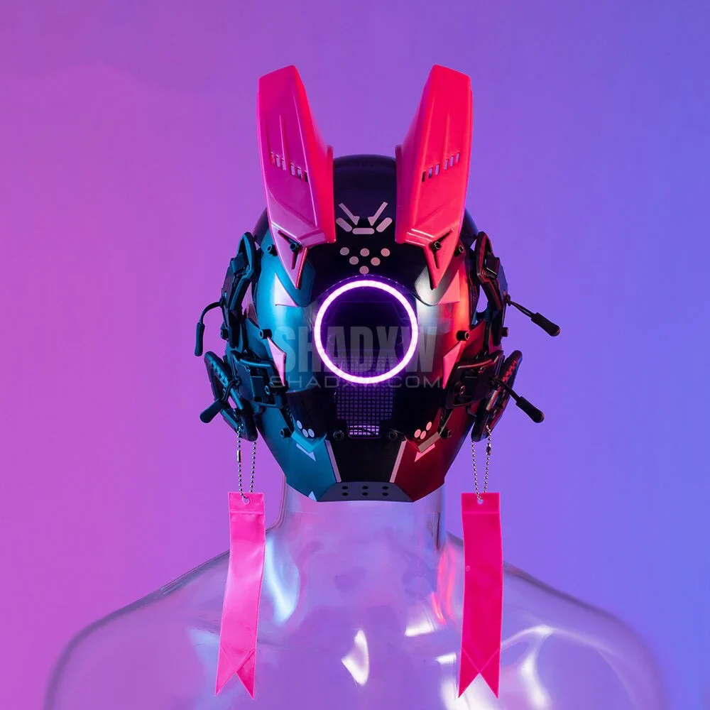 Cyberpunk Helmet Pink - Image 3