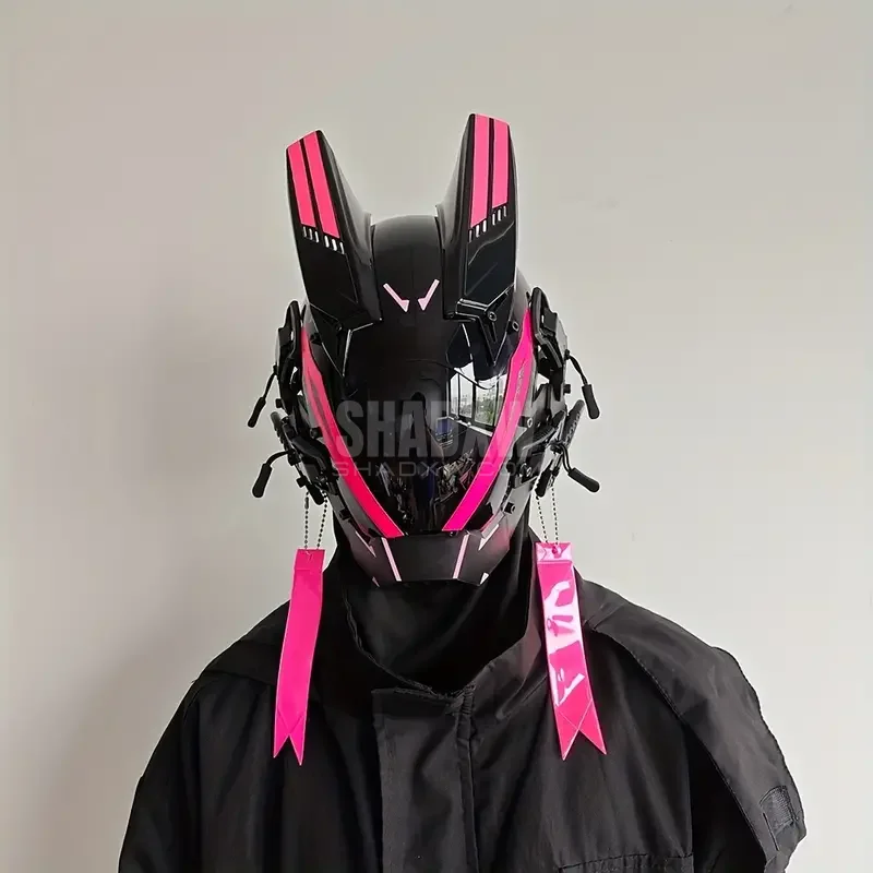 Cyborg Cyberpunk Helmet - Image 6