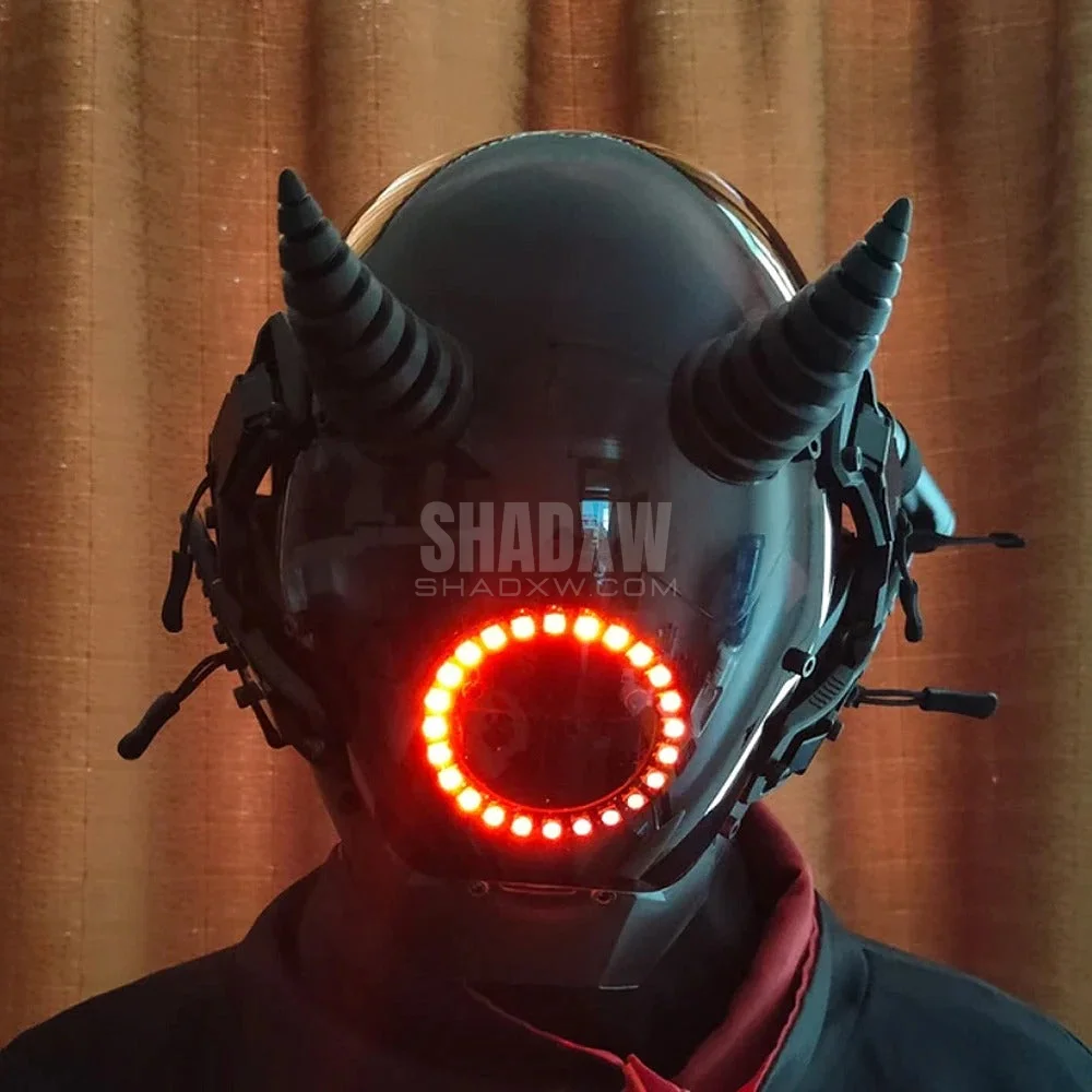 Devil Cyberpunk Helmet - Image 2