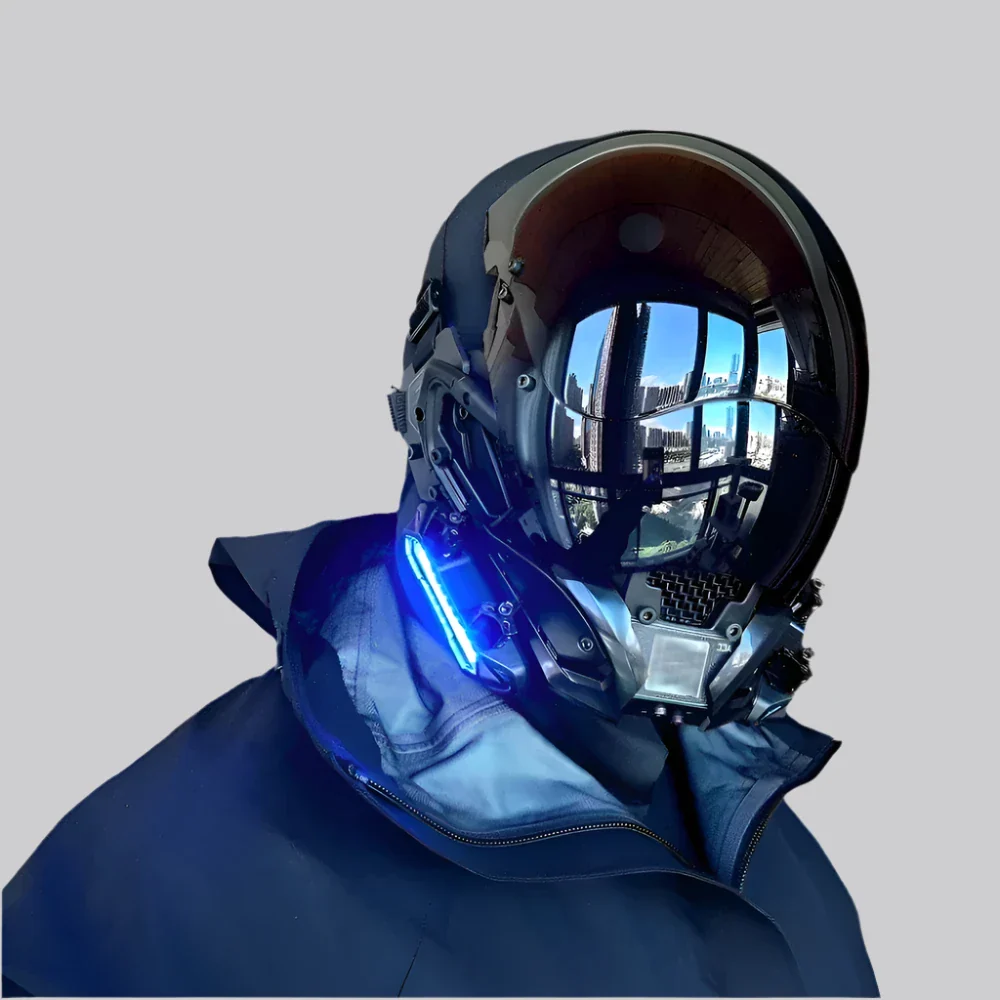 Dystopian Helmet LED