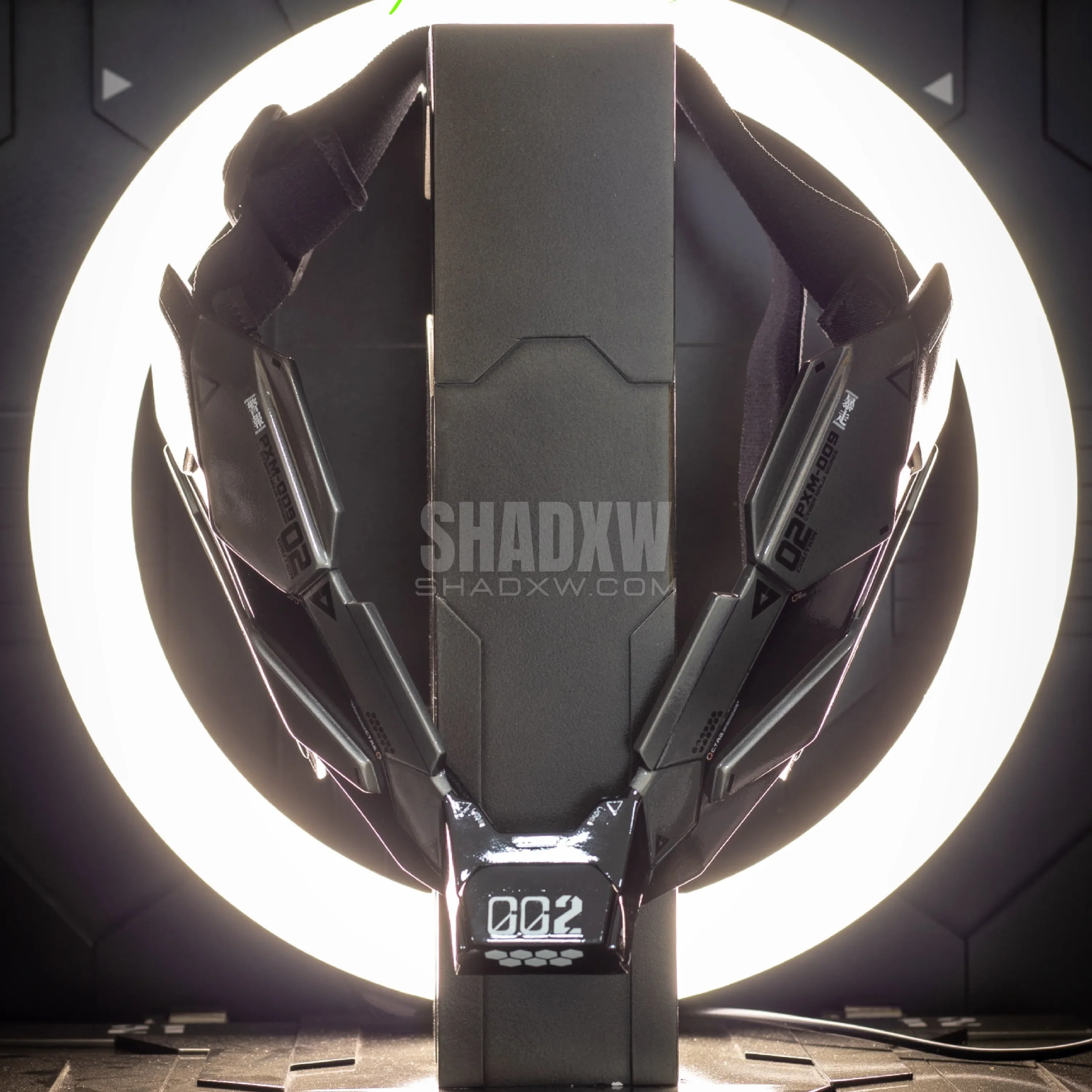 Gray Cyberpunk Mask Ninja - Image 2