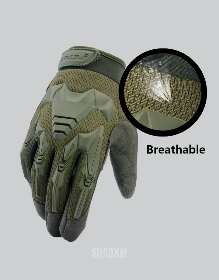 Green Army Tactical Gloves - Image 5