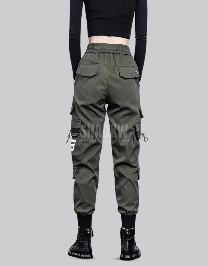 Green Cargo Pants For Women - Image 2