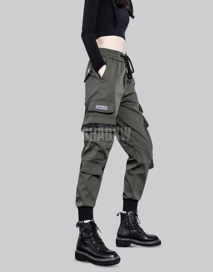 Green Cargo Pants For Women - Image 3