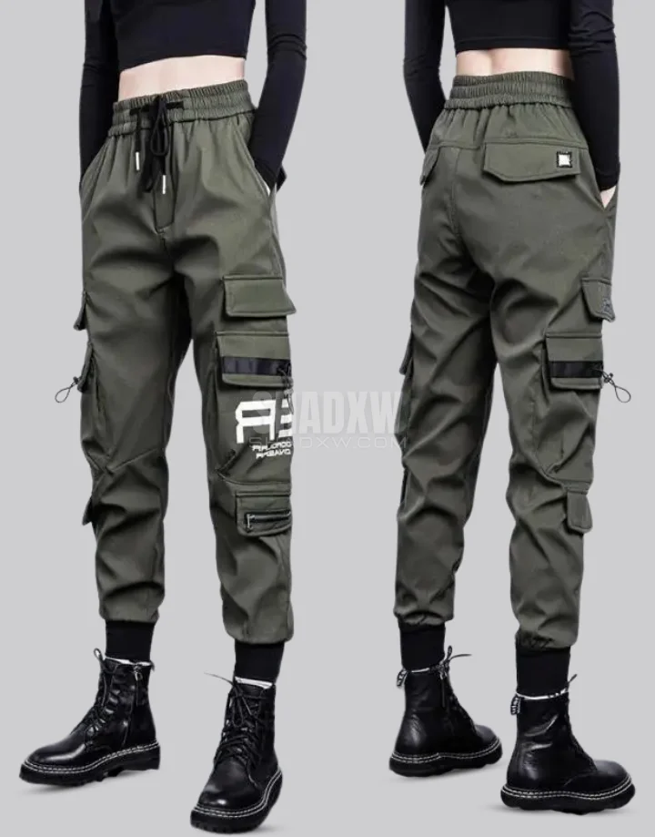 Green Cargo Pants For Women - Image 6