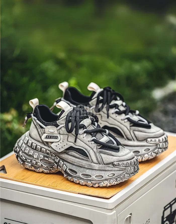 Grey Techwear Shoes - Image 11
