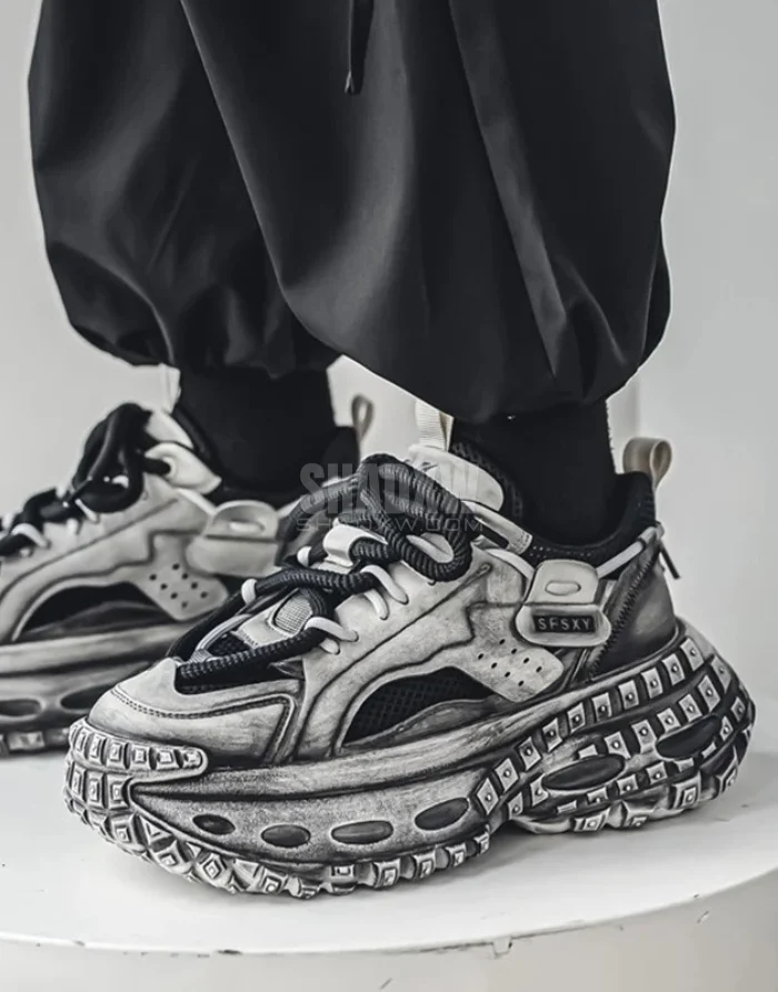 Grey Techwear Shoes - Image 2