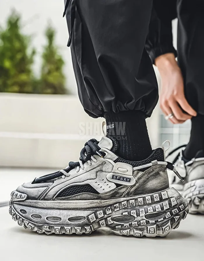 Grey Techwear Shoes - Image 3