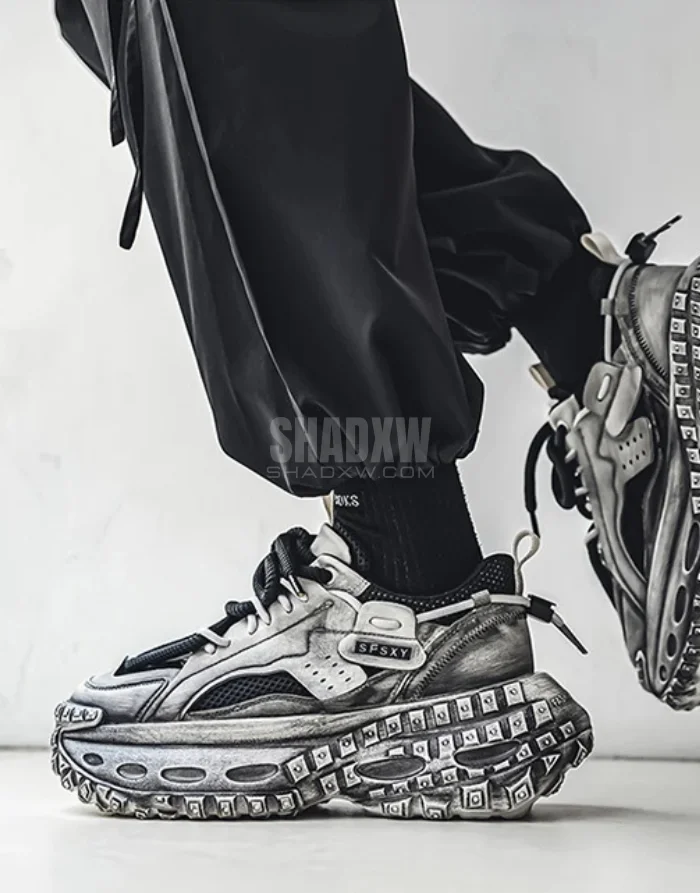 Grey Techwear Shoes - Image 4