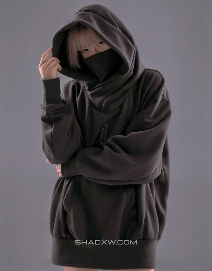 High Collar Hoodie - Image 13