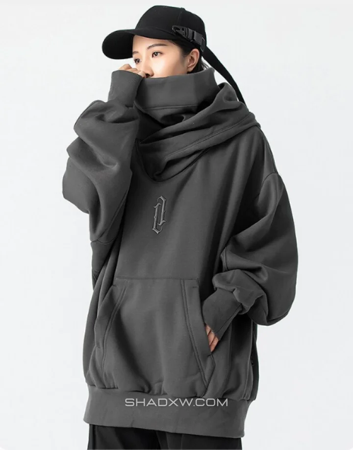 High Collar Hoodie - Image 14