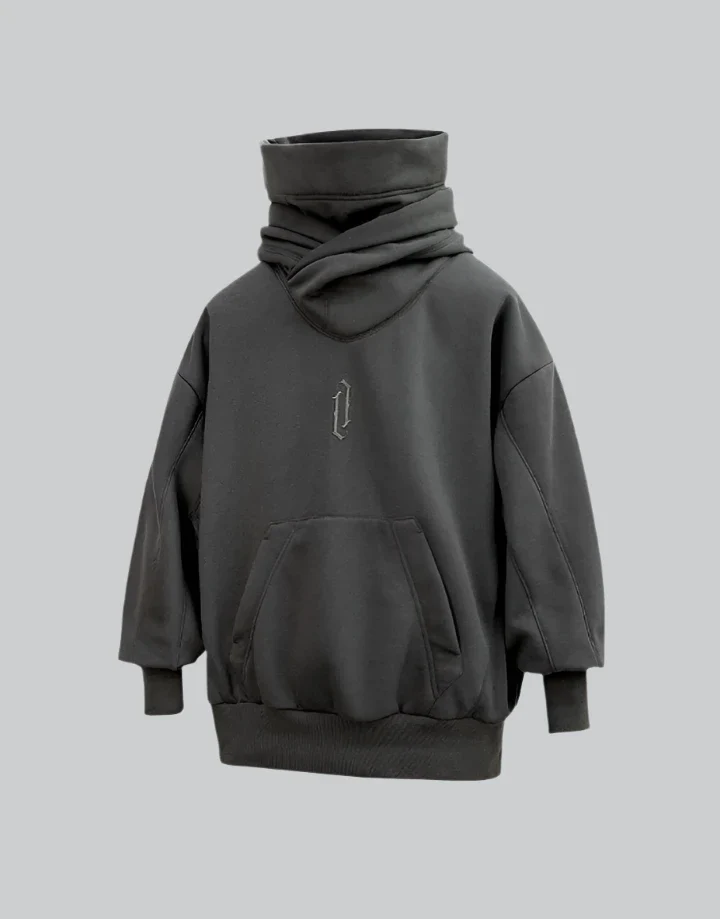 High Collar Hoodie - Image 4