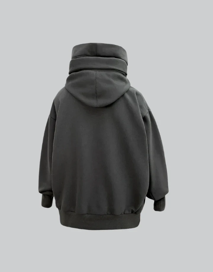 High Collar Hoodie - Image 5