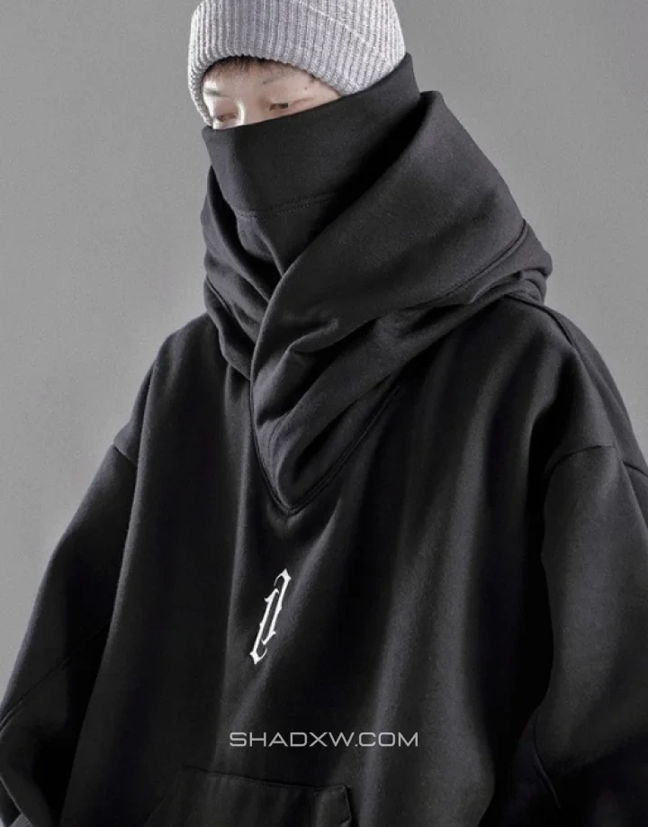 High Collar Hoodie - Image 6