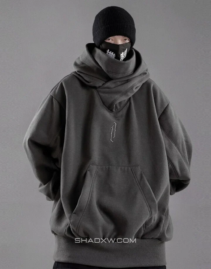 High Collar Hoodie - Image 8