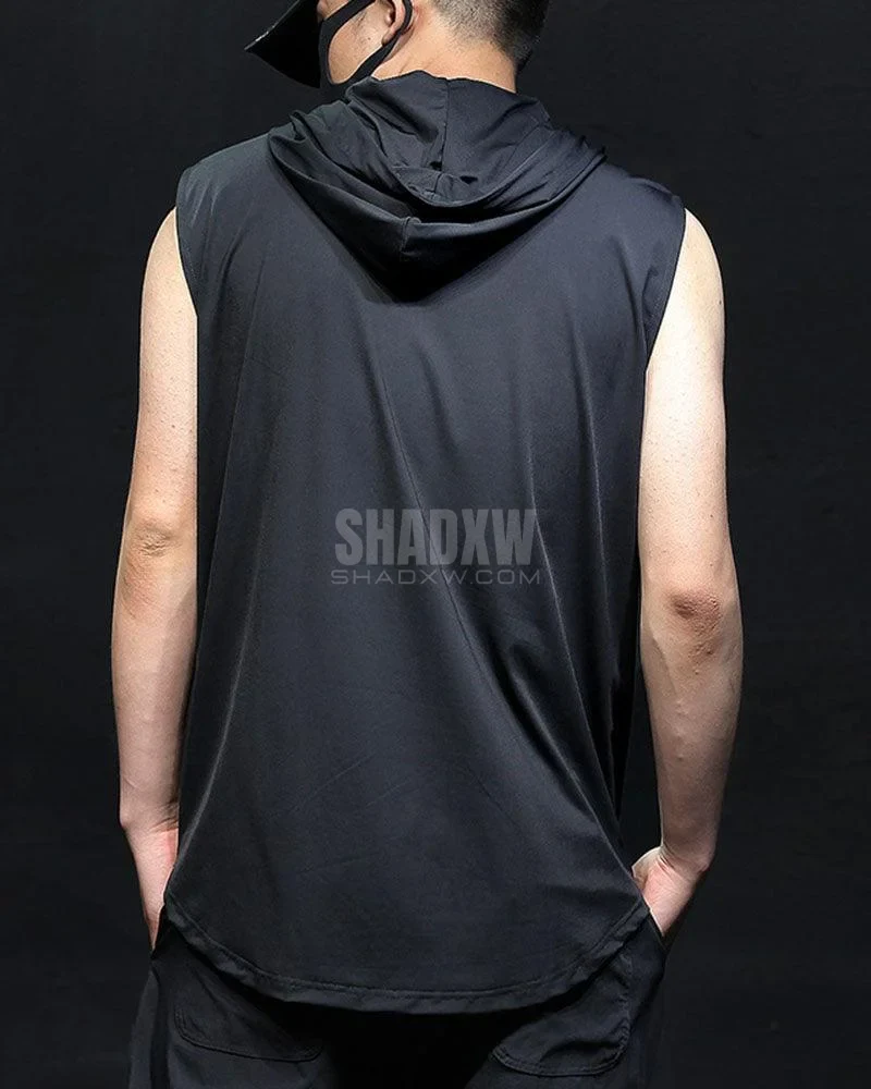 Hooded Sleeveless Shirt - Image 2