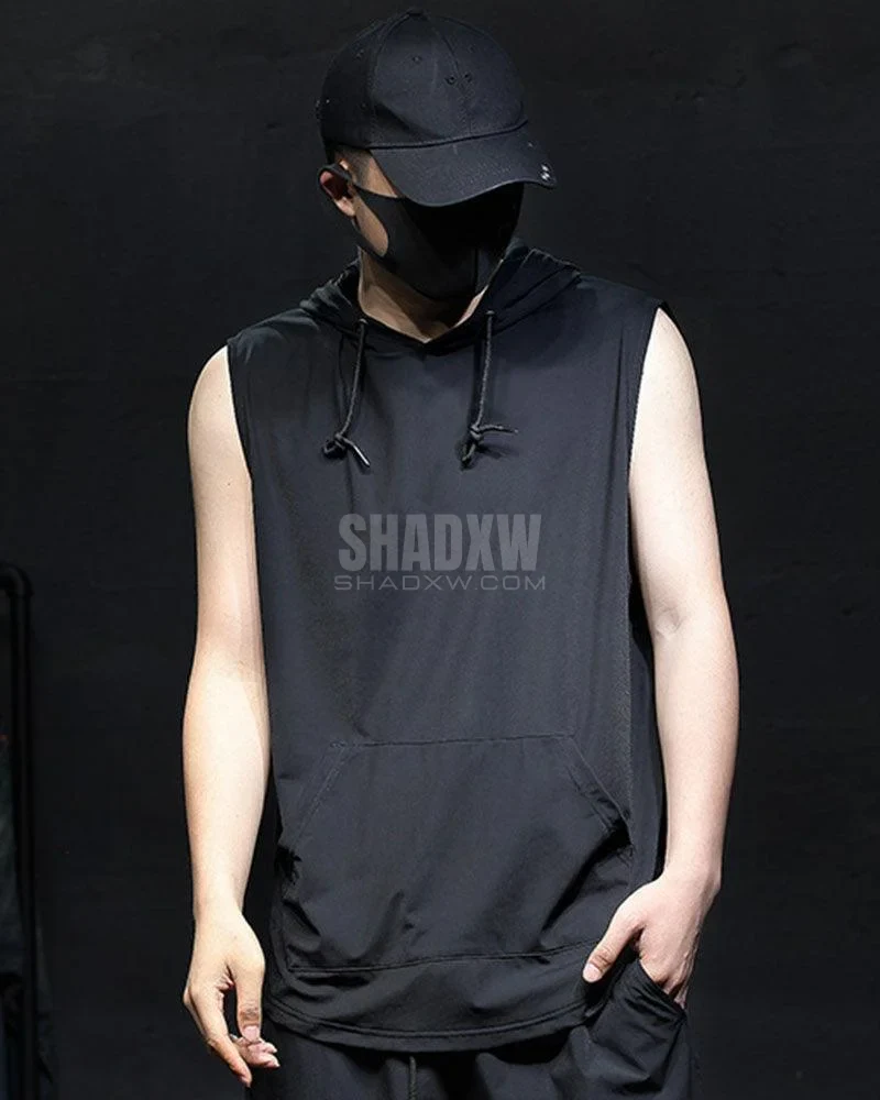 Hooded Sleeveless Shirt - Image 4