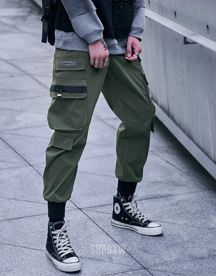 Khaki Cargo Pants Streetwear - Image 3