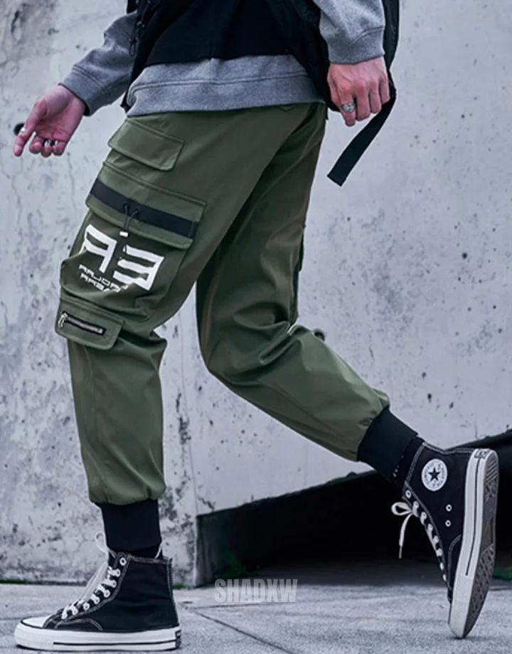 Khaki Cargo Pants Streetwear - Image 4