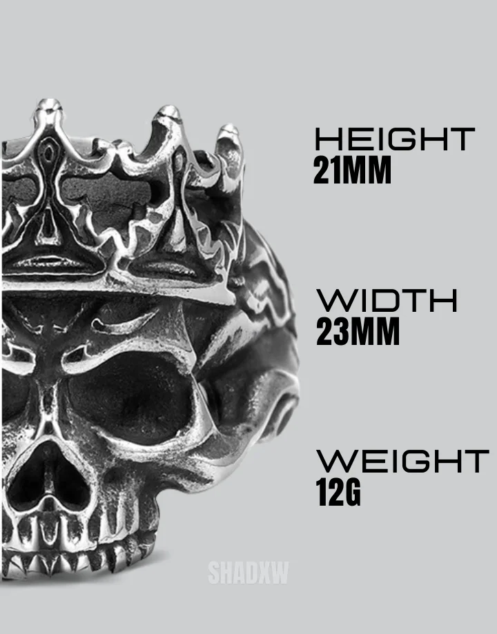 King Skull Ring - Image 9