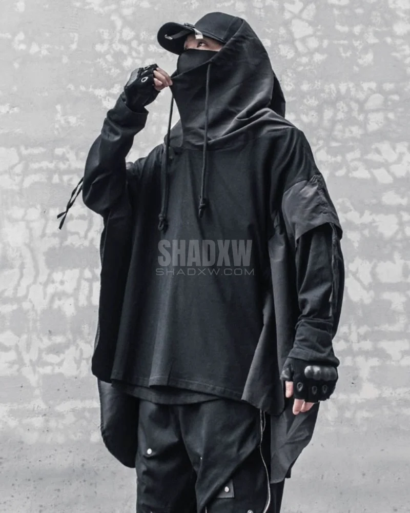 Men Cape Hoodie - Image 4