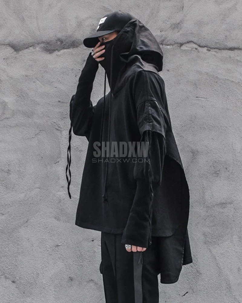 Men Cape Hoodie - Image 8