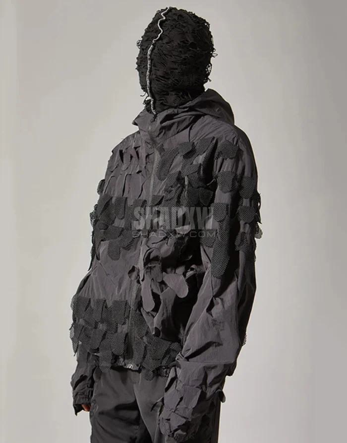 Men Patchwork Jacket - Image 3