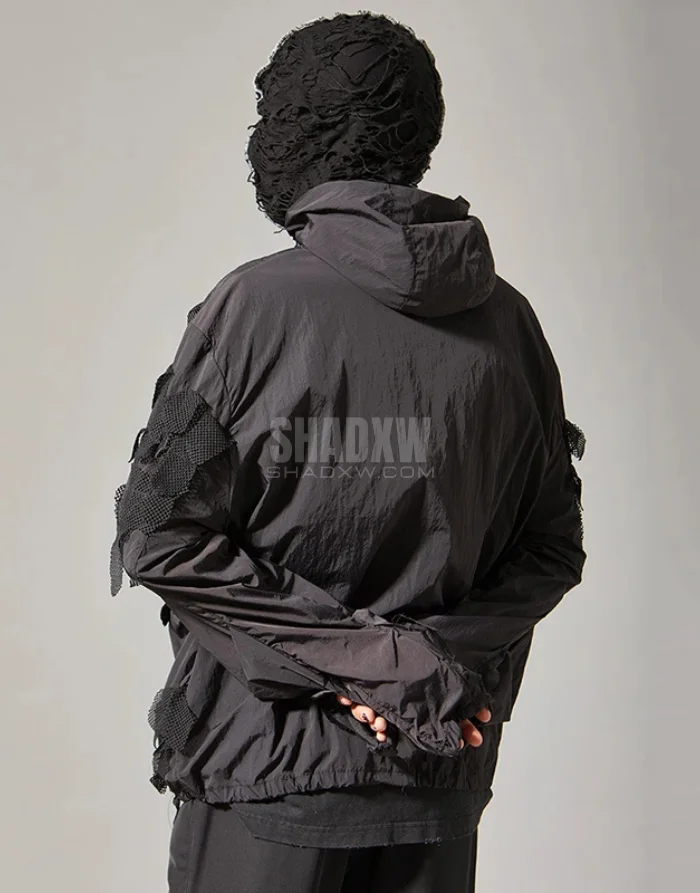 Men Patchwork Jacket - Image 4