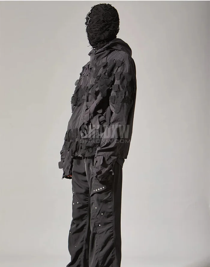 Men Patchwork Jacket - Image 5
