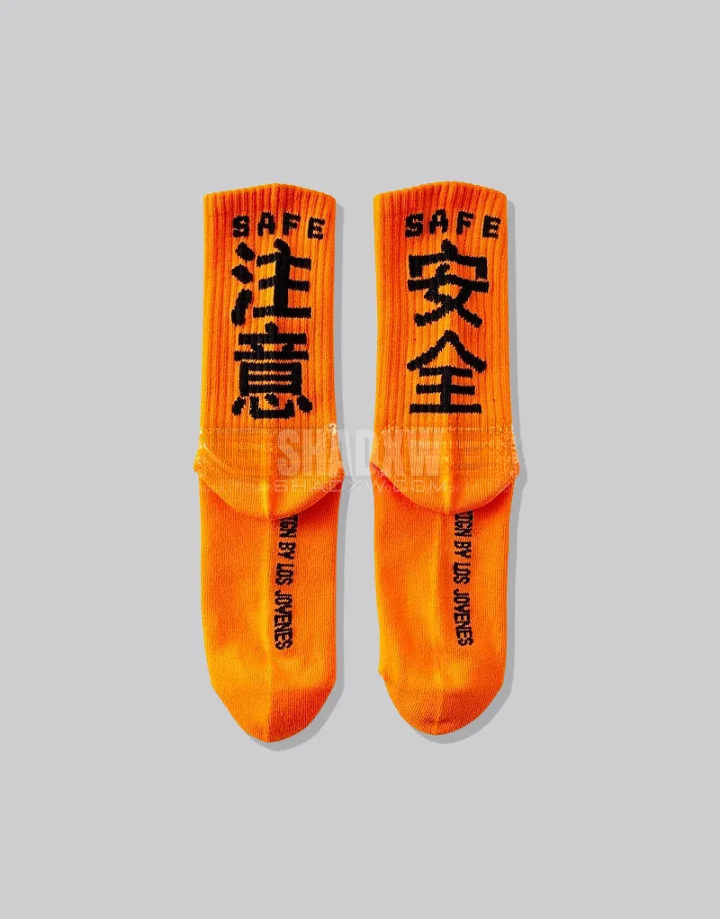Orange and Black Socks - Image 2