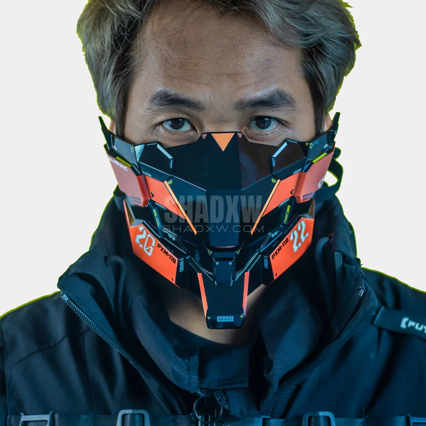 Orange Cyberpunk Mask - Image 6