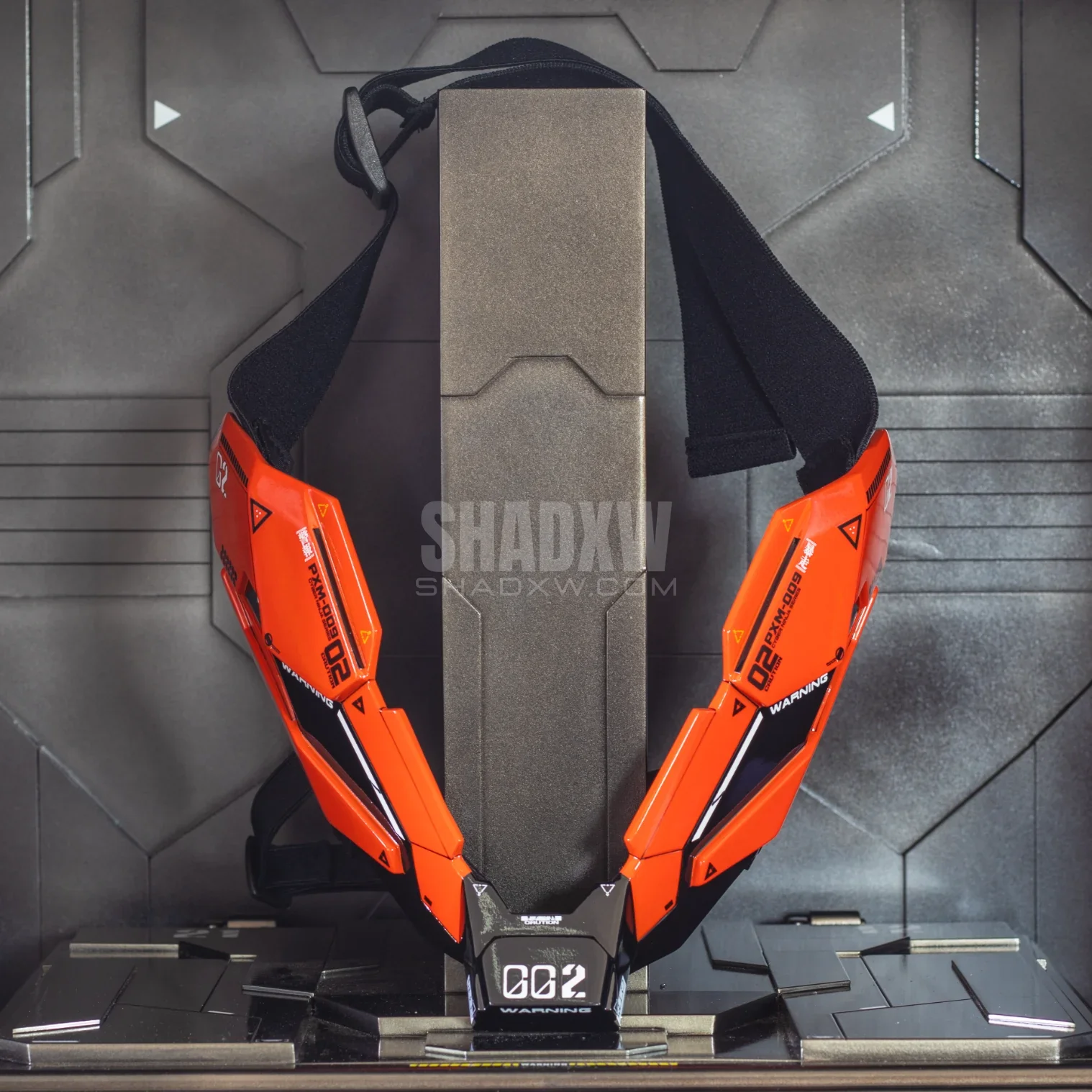 Orange Cyberpunk Mask Ninja - Image 3