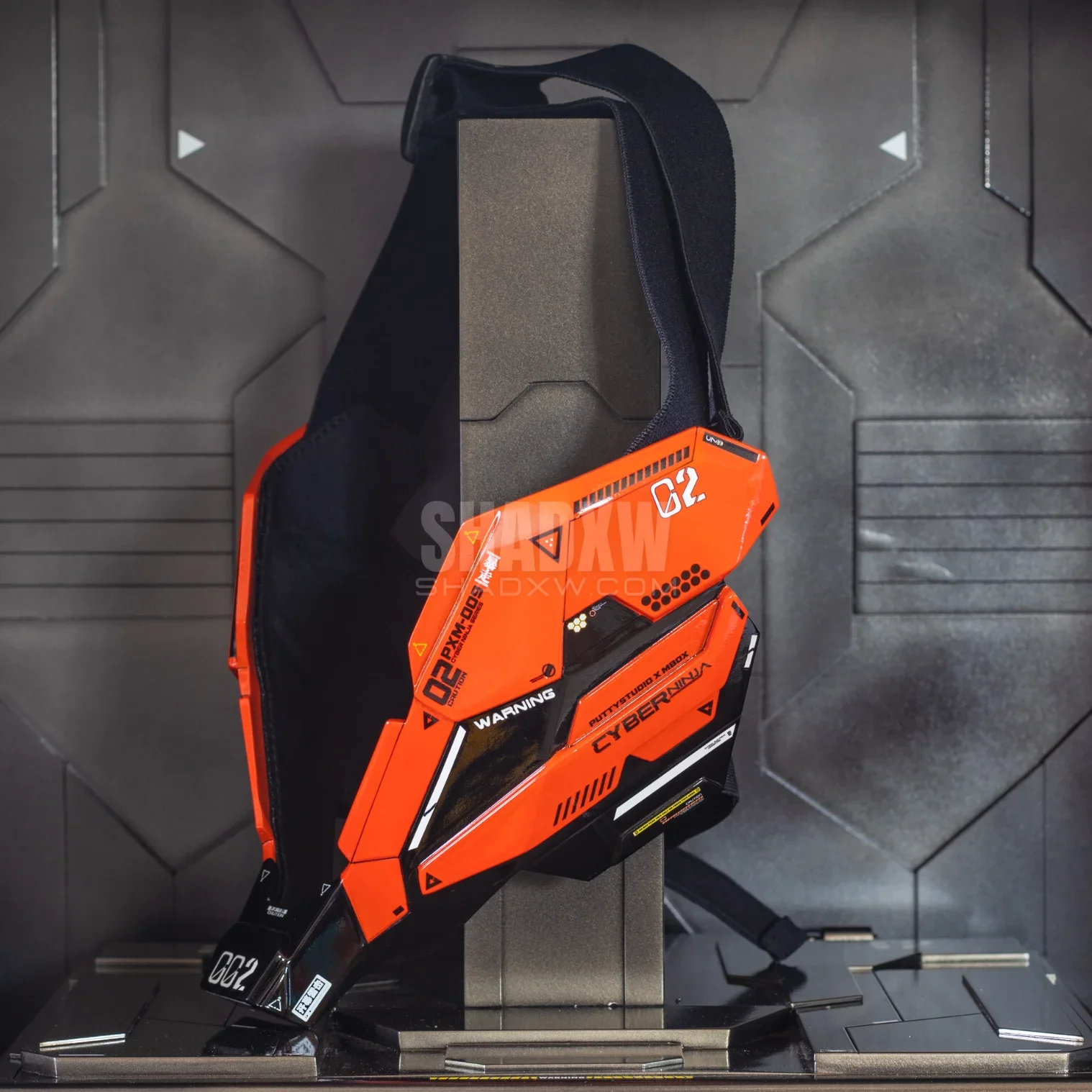 Orange Cyberpunk Mask Ninja - Image 4