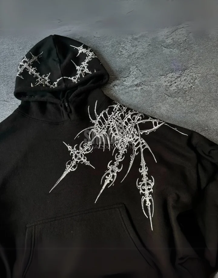 Oversized Goth Hoodie - Image 3