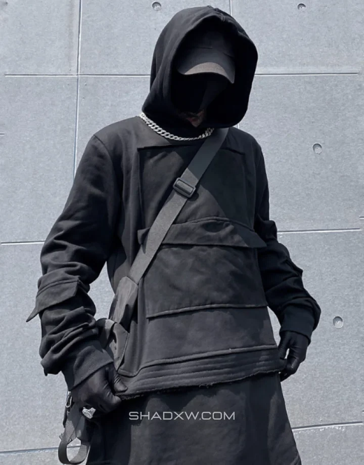 Oversized techwear hoodie - Image 4