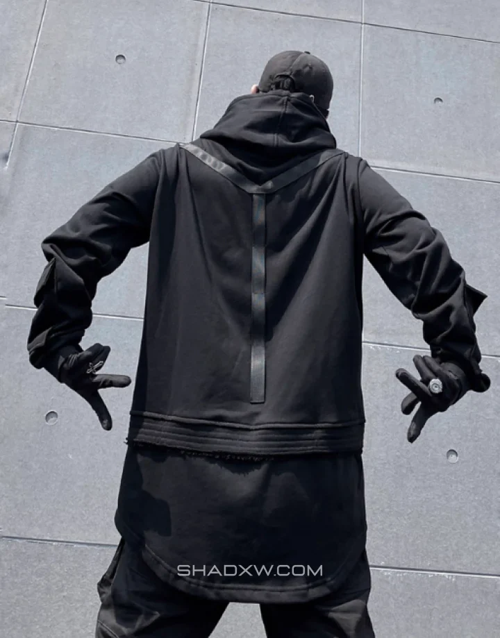 Oversized techwear hoodie - Image 5