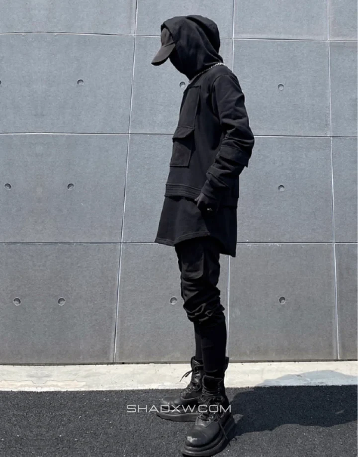 Oversized techwear hoodie - Image 7